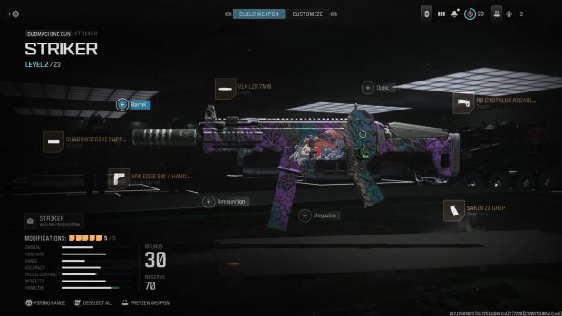 Call of Duty Modern Warfare 3, miglior equipaggiamento per lo Striker